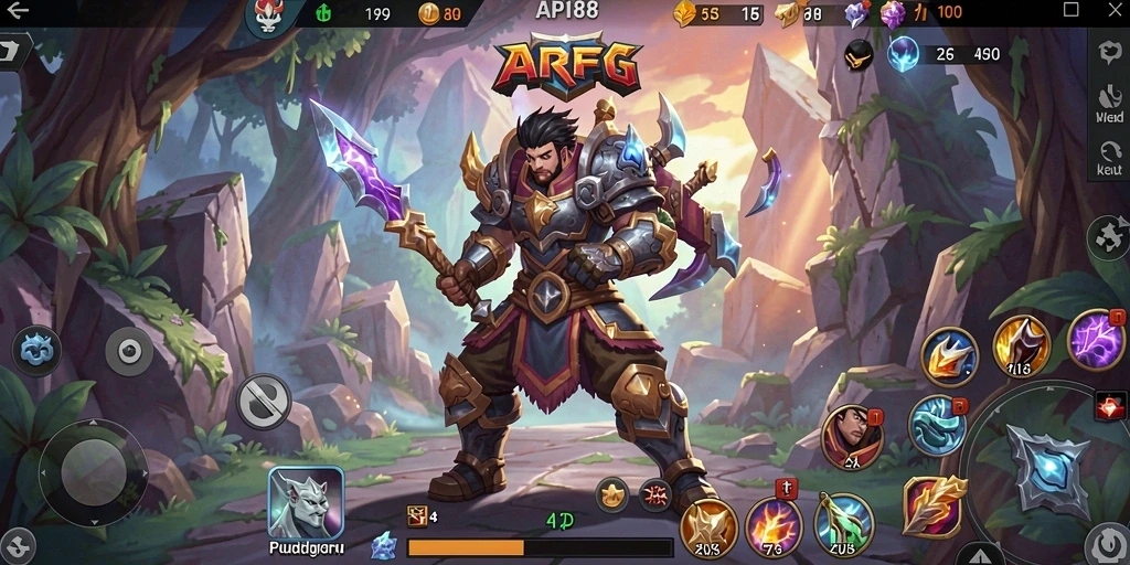 Tampilan gameplay epik dalam dunia ARPG yang menakjubkan.