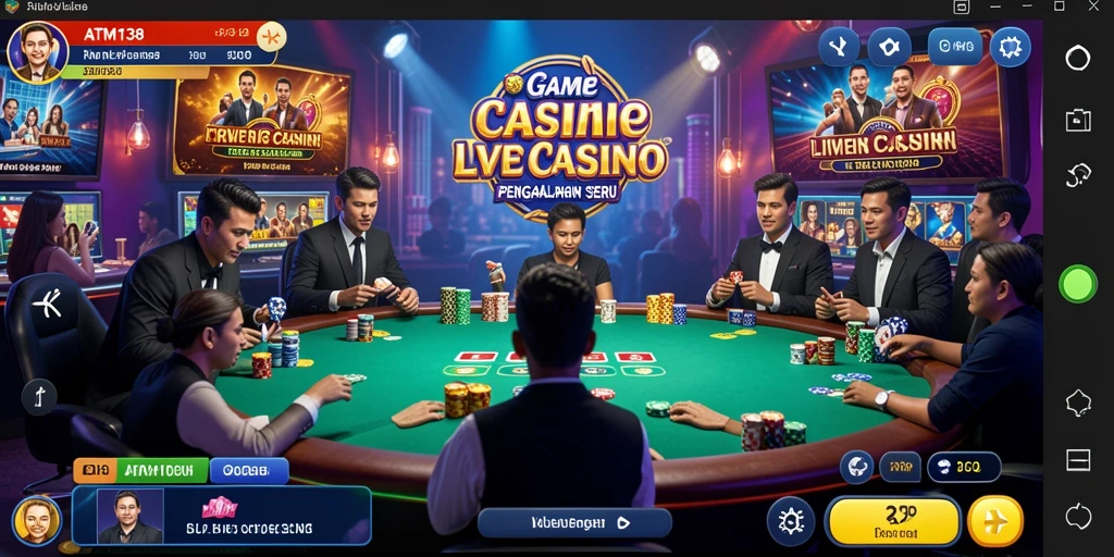 Tampilan gameplay Live Casino yang menarik dan interaktif di ATM138.