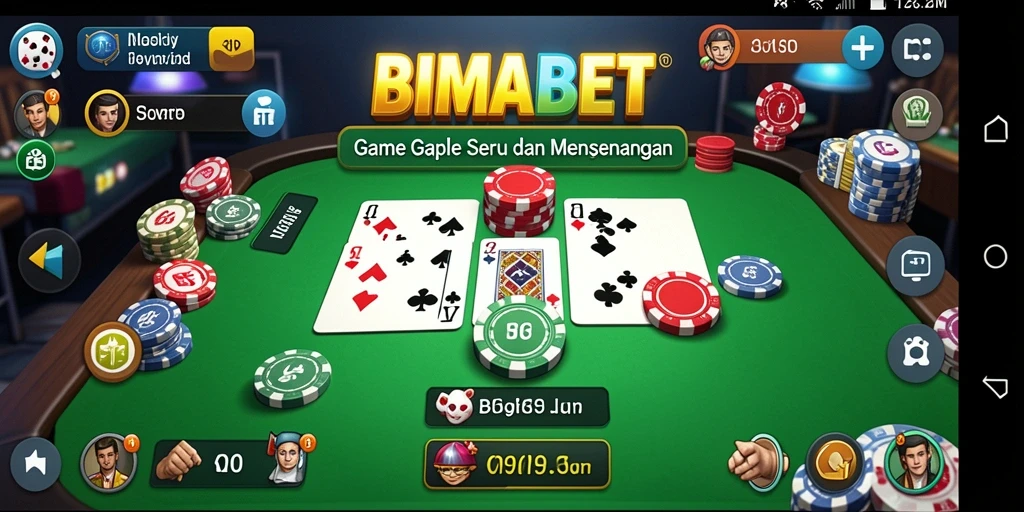 Tampilan gameplay Gaple yang seru dan interaktif.