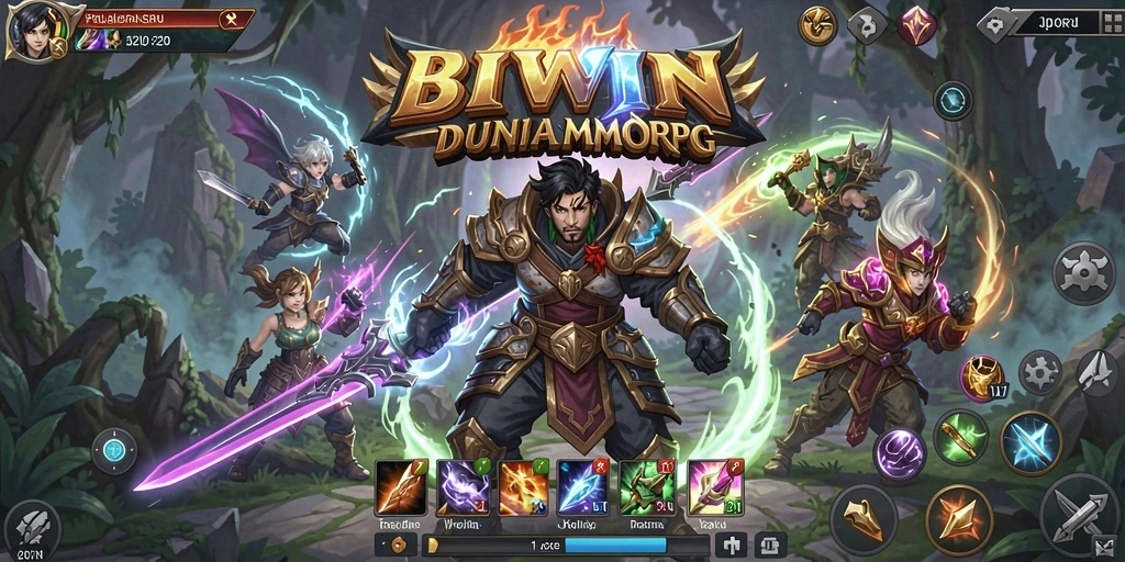 Gameplay seru di BIWIN dengan dunia fantasi yang luas.