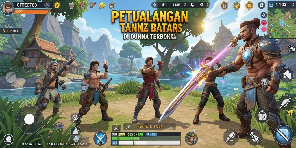Tampilan gameplay CITIBET88 yang menampilkan dunia terbuka yang luas dan menarik.