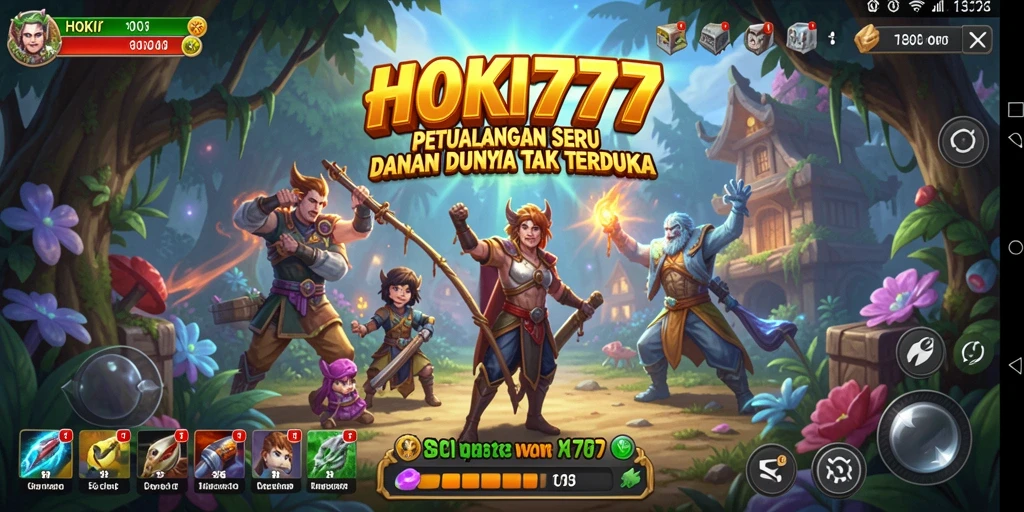 Screenshot HOKI777 menampilkan momen seru dalam petualangan gameplay.