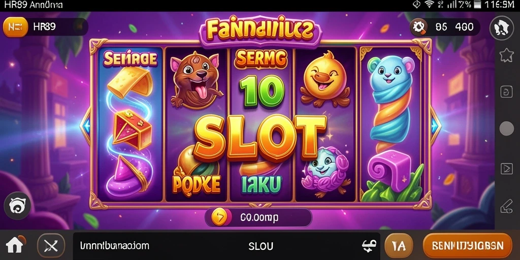 Tampilan menarik dari gameplay HR89 yang mendebarkan dan penuh warna.
