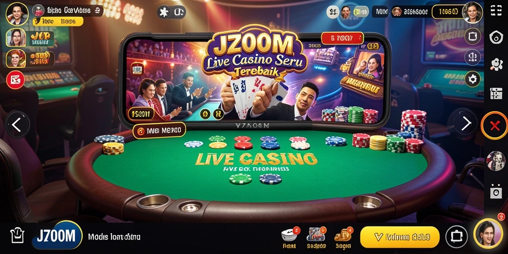 Gameplay menarik di J200M Live Casino dengan dealer langsung.