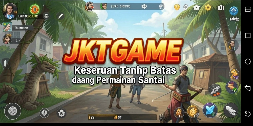 Screenshot gameplay JKTGAME menampilkan keseruan permainan santai.