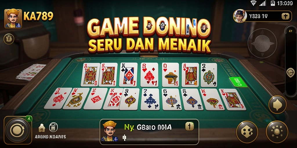 Screenshot gameplay domino KA789 menampilkan keseruan permainan.