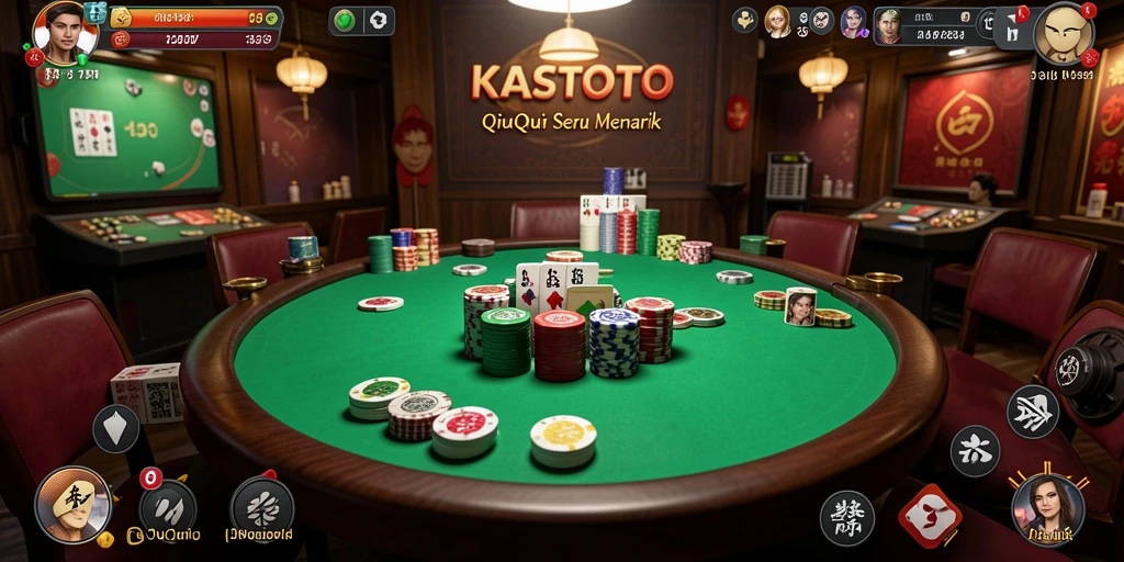 Tampilan gameplay QiuQiu di KASTOTO yang menarik dan mengasyikkan.