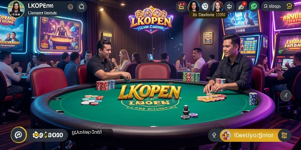 Tampilan gameplay Live Casino yang menegangkan dan interaktif.