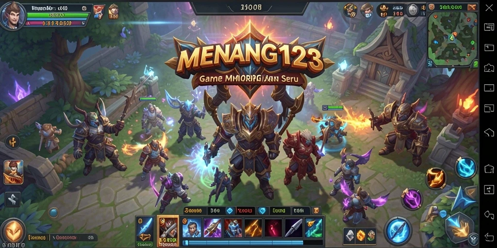 Screenshot MENANG123 menampilkan aksi seru dalam pertempuran MMORPG.
