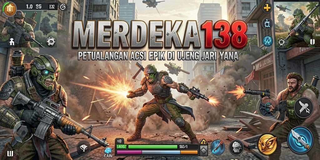 Tampilan gameplay seru dan mendebarkan dari MERDEKA138.