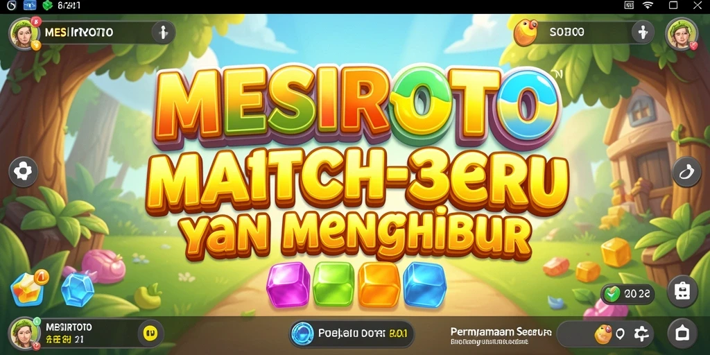 Screenshot menampilkan tampilan gameplay seru di MESIRTOTO.