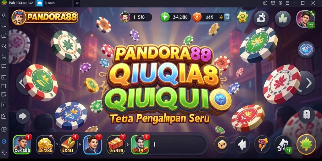 Screenshot gameplay PANDORA88 menampilkan aksi seru permainan QiuQiu.