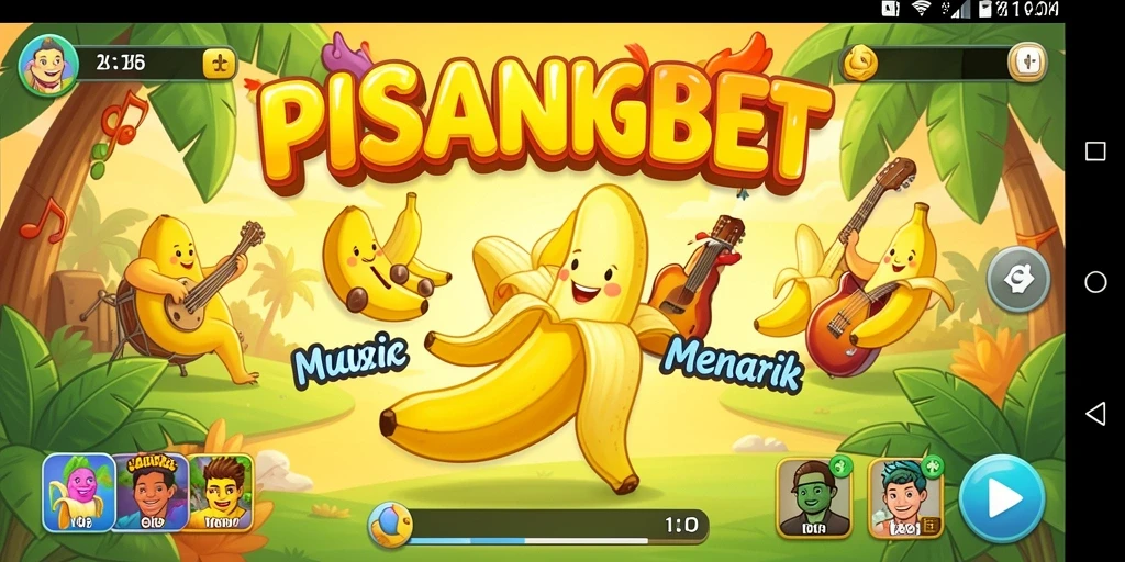 Tampilan gameplay PISANGBET yang menarik saat bermain musik.
