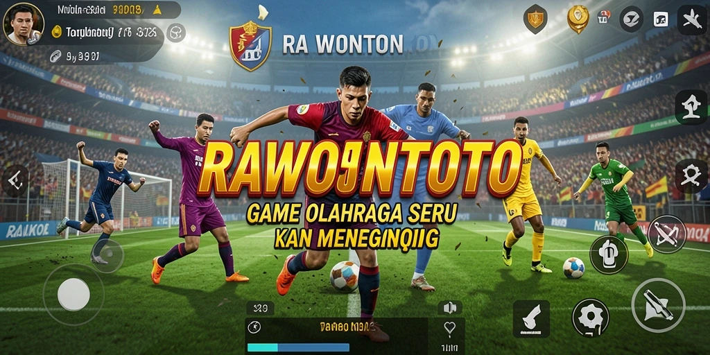 Tampilan dinamis dari gameplay olahraga RAWONTOTO yang seru dan kompetitif.