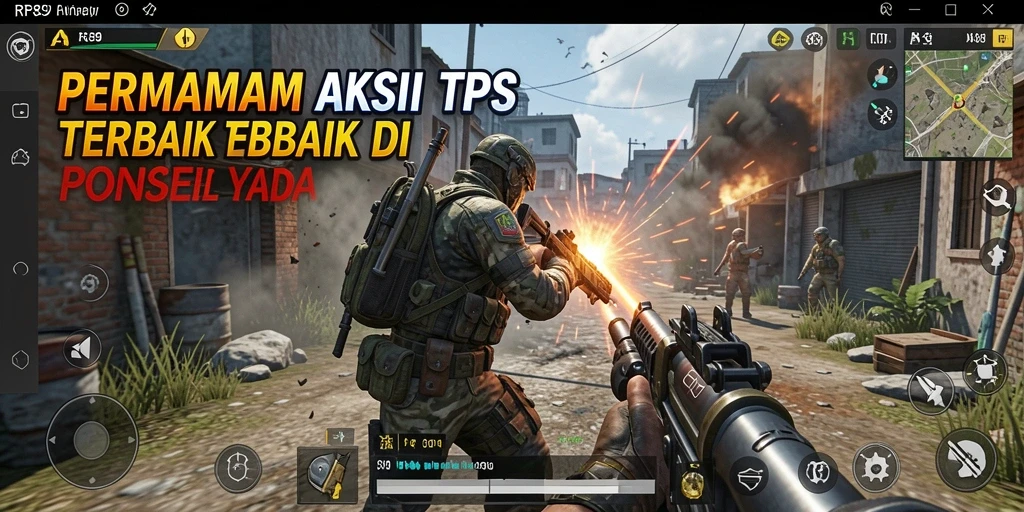 Tampilan gameplay RR89 yang mendebarkan dan penuh aksi di medan perang.