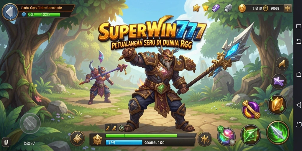 Tampilan permainan RPG SUPERWIN777 yang menawan dan penuh aksi.