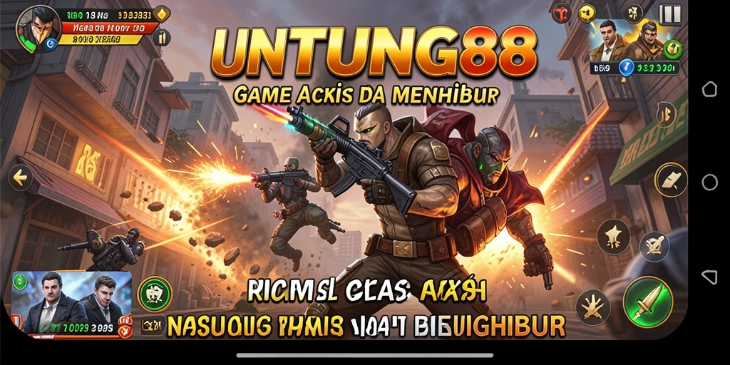 Screenshot gameplay UNTUNG88 menunjukkan aksi seru dalam misi.