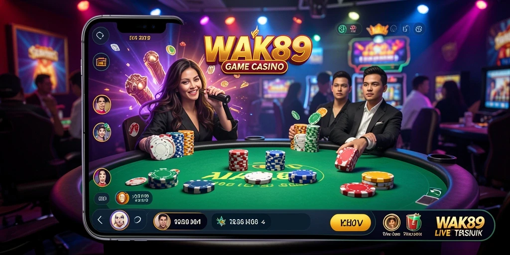 Screenshot gameplay Live Casino WAK89 yang menarik dan interaktif.
