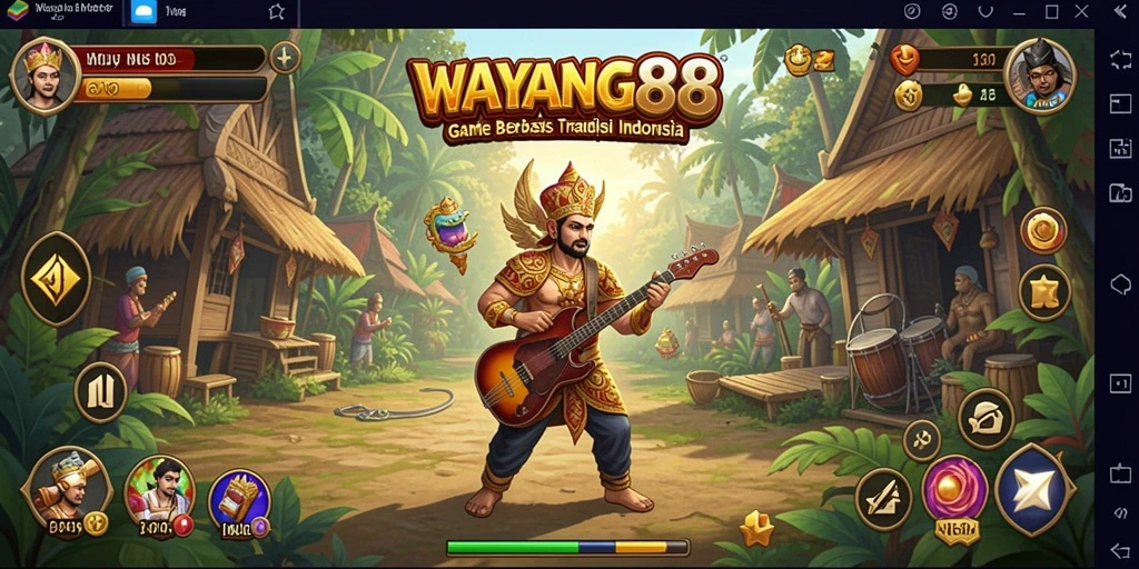 Tampilan gameplay WAYANG88 yang penuh warna dan interaktif.